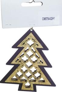 Decorațiune brad de Crăciun cu agățătoare Lafiora H 10 cm