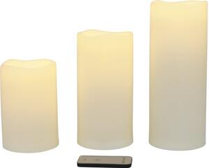 Set lumânări cu LED Lafiora alb cald