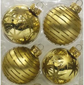 Set globuri Crăciun Lafiora Ø 6 cm aurii 6 buc