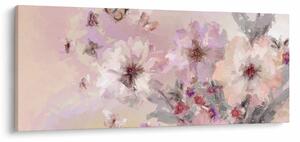 Tablou - Colaj de artă cu fluturi (120x50 cm)