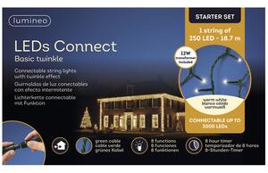 Instalație Basic Lumineo LED Connect pentru interior și exterior 250 LED-uri alb cald
