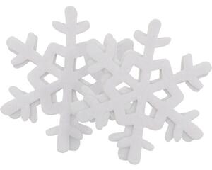 Set fulgi zăpadă Lafiora H 13 cm alb, 2 buc