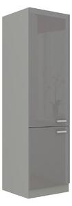 Dulap înalt Milo 60 DK-210 2F (gri + gri lucios). 1122684