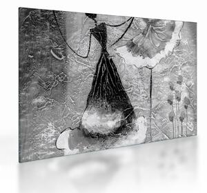 Tablou pe sticlă - Pictură africană (70x50 cm)