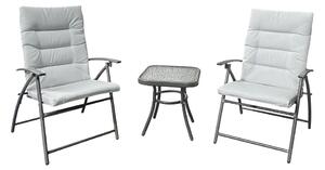 Set gradina 1+2, gri / gri inchis, MUSON