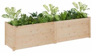 Jardinieră de grădină, 200x50x50 cm, lemn masiv de pin