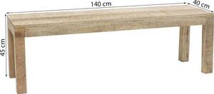 Bancheta din lemn Puro 140cm