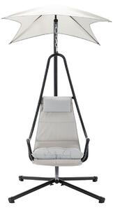 Fotoliu suspendat Slayer (antracit + alb gri). 1123001
