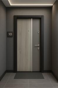 Ușă intrare apartament Klasic 256, 88*201 cm, stejar antic+gri stone Stânga