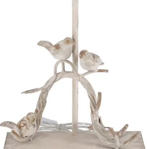 Lampa Shabby Chic Birds metal si rasina h 63 cm