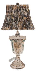 Lampa Shabby Chic Bell rasina si metal H 75 cm