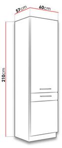 Dulap bucătărie Bronte 60 DK-210 2F (stejar lancelot + alb lucios). 1123242