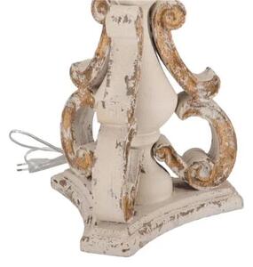 Lampa Shabby Chic Oro rasina si metal H 67 cm