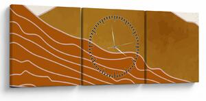 Tablou - Muntele de design Spacefrog N⁰1 (cu ceas) (90x30 cm)