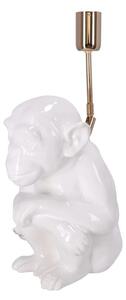 Lampa ceramica Maimuta Alba h 35 cm