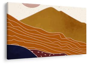 Tablou - Muntele de design Spacefrog N⁰1 (90x60 cm)