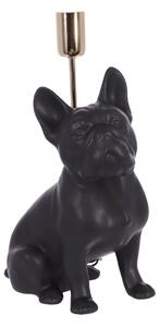 Lampa ceramica Bulldog negru mat h 35 cm