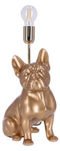 Lampa ceramica Bulldog auriu h 35 cm