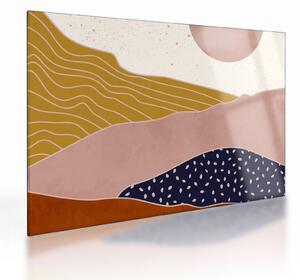 Tablou pe sticlă - Muntele de design Spacefrog N⁰3 (70x50 cm)