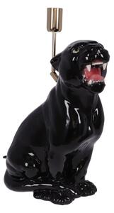Lampa ceramica Leopard Negru h 45 cm