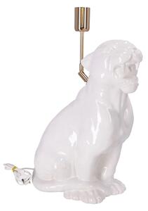 Lampa ceramica Leopard Alb h 45 cm