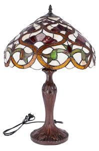 Lampa de masa Tiffany Bocciolo h 62 cm, abajur 40 cm