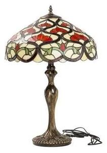 Lampa de masa Tiffany Green h 62 cm, abajur 40 cm