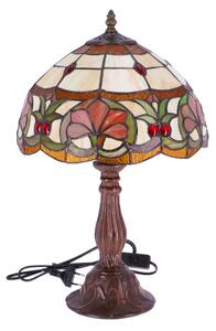 Lampa de masa Tiffany Lotus h 45 cm, abajur 30 cm