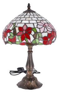 Lampa de masa Tiffany Flower h 45 cm, abajur 30 cm