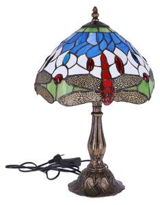 Lampa de masa Tiffany Blu h 45 cm, abajur 30 cm