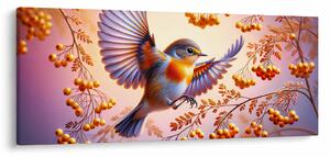 Tablou - Pasăre cu scoruș (120x50 cm)