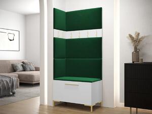 Mobilier hol Futura IV (alb + verde închis). 1122177