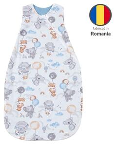 Sac de dormit de vara din bumbac 100% 3-12 luni Kidizi Tiny Adventures, 0.5 tog