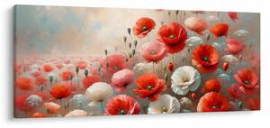 Tablou - Pictură cu maci (120x50 cm)
