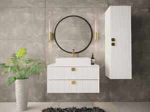 Set mobilier baie Petralonas III (alb) (fără baterie, fără sifon, fără lavoar). 1122822