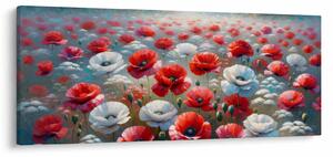 Tablou - Câmp de maci (120x50 cm)