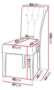 Scaun bucătărie Samanta ST65 (crem + alb). 1123005
