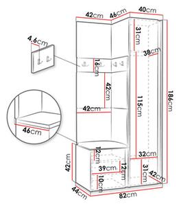 Mobilier hol Tovenaz XXV (alb + bej). 1123030