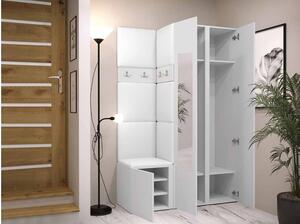 Mobilier hol Tovenaz XXVI (alb + oțel gri). 1123035