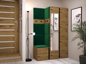 Mobilier hol Tovenaz XXVI (stejar artisan + negru). 1123048