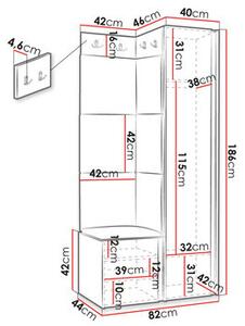 Mobilier hol Torro XXV (alb + bej). 1123081