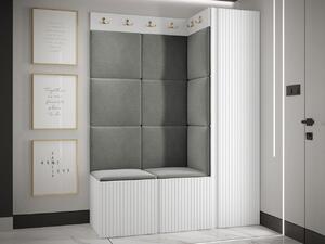 Mobilier hol Torro IX (alb + oțel gri). 1123164