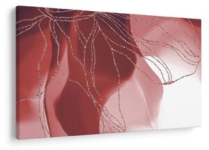 Tablou - Floare abstractă roșie N⁰1 (90x60 cm)