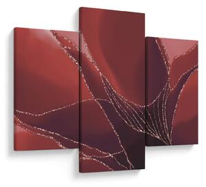 Tablou - Floare abstractă roșie N⁰2 (90x60 cm)