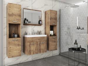 Mobilier baie Florena XL (kastanien breslau) (fără baterie, cu sifon, cu lavoar). 1122166