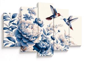 Tablou - Colibri deasupra florii (150x105 cm)