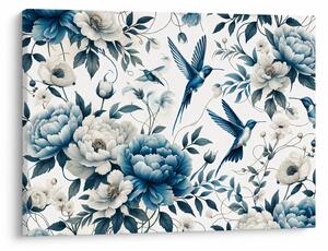 Tablou - Colibri cu flori (70x50 cm)