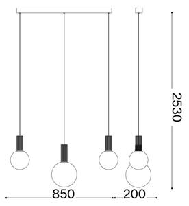 Ideal Lux - Lustră LED suspendată cu cablu ODEON LED/20W/230V CRI 90 bej/alb