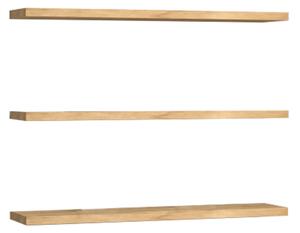 Etajera de perete Ednara din melamina, nuanta naturala, 60x14.5x1.8 cm