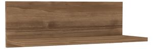 Etajera de perete Fanera din melamina, finisaj nuc, 60x21.6x19.6 cm